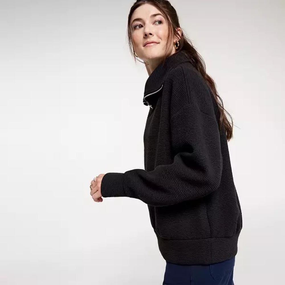 NWT New Calia Elevate Women’s Quarter Zip Pullover Extra Small XS Long Sleeve - Picture 4 of 6